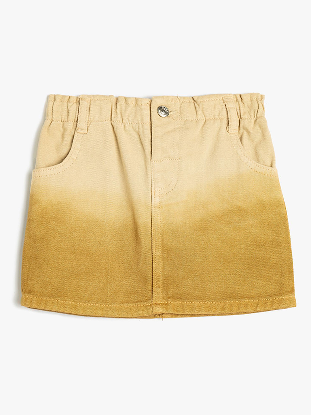 

Koton Girls Pure Cotton Pencil Mini Skirts, Beige