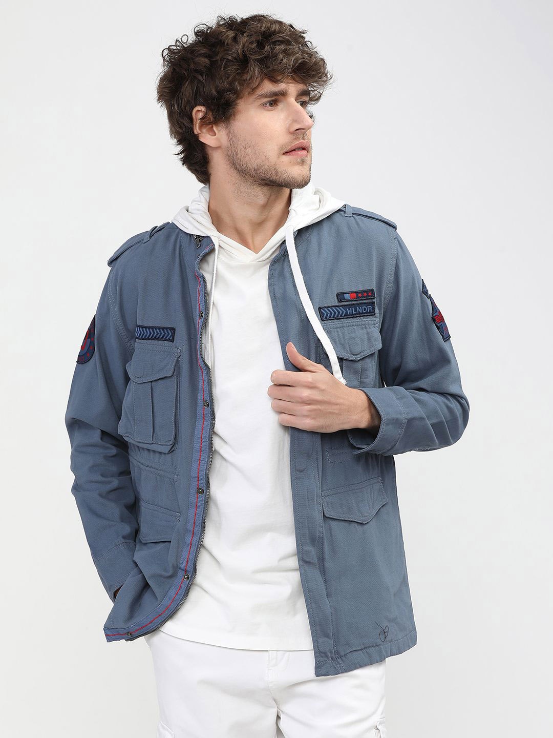 

HIGHLANDER Men Tailored Jacket, Blue