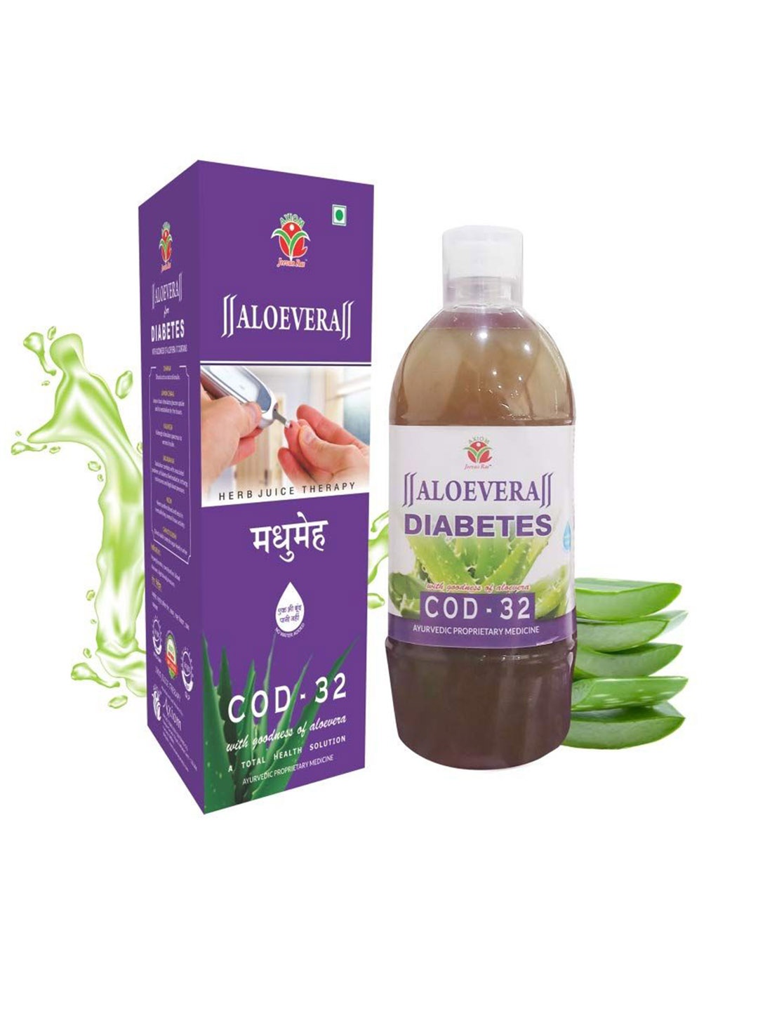 

Axiom Aloevera COD 32 Blood Sugar Regilate Juice - 1000ML, Green