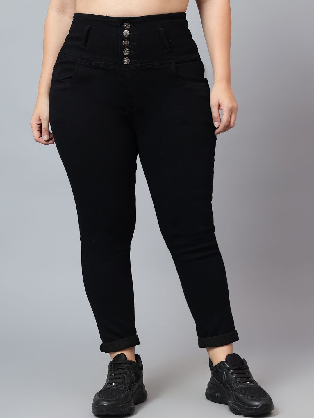 

Nifty Women Skinny Fit High-Rise Stretchable Jeans, Black