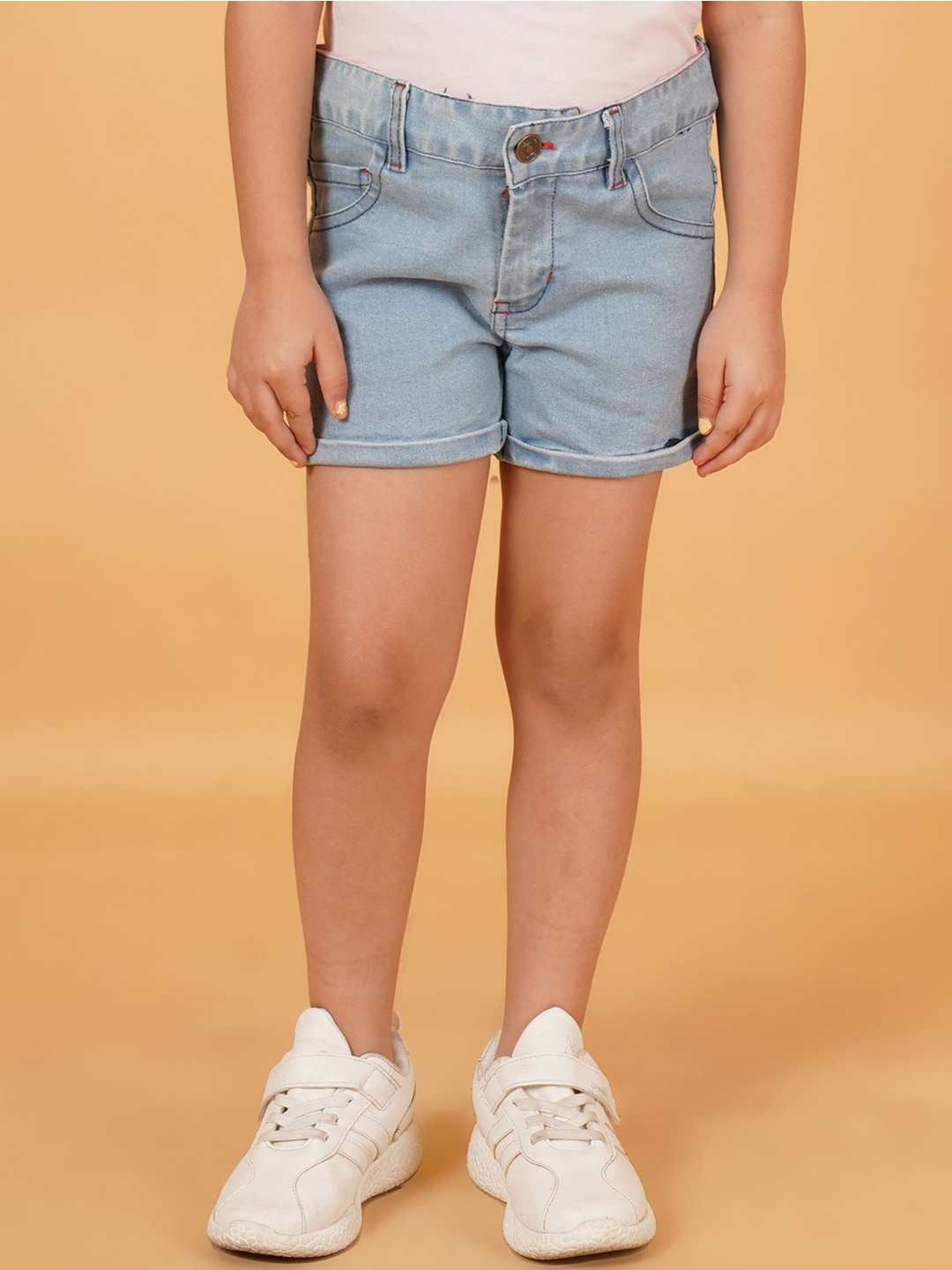 

Creative Kids Girls Washed Denim Denim Shorts, Blue