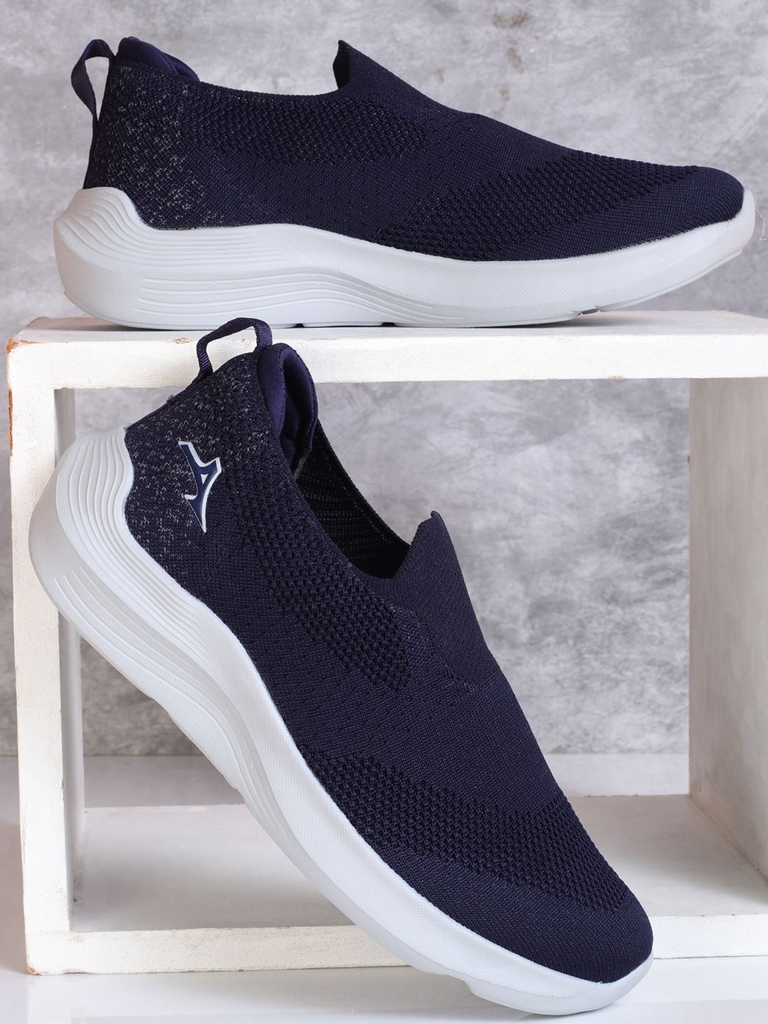 

ABROS Men Mesh Running Shoes, Navy blue