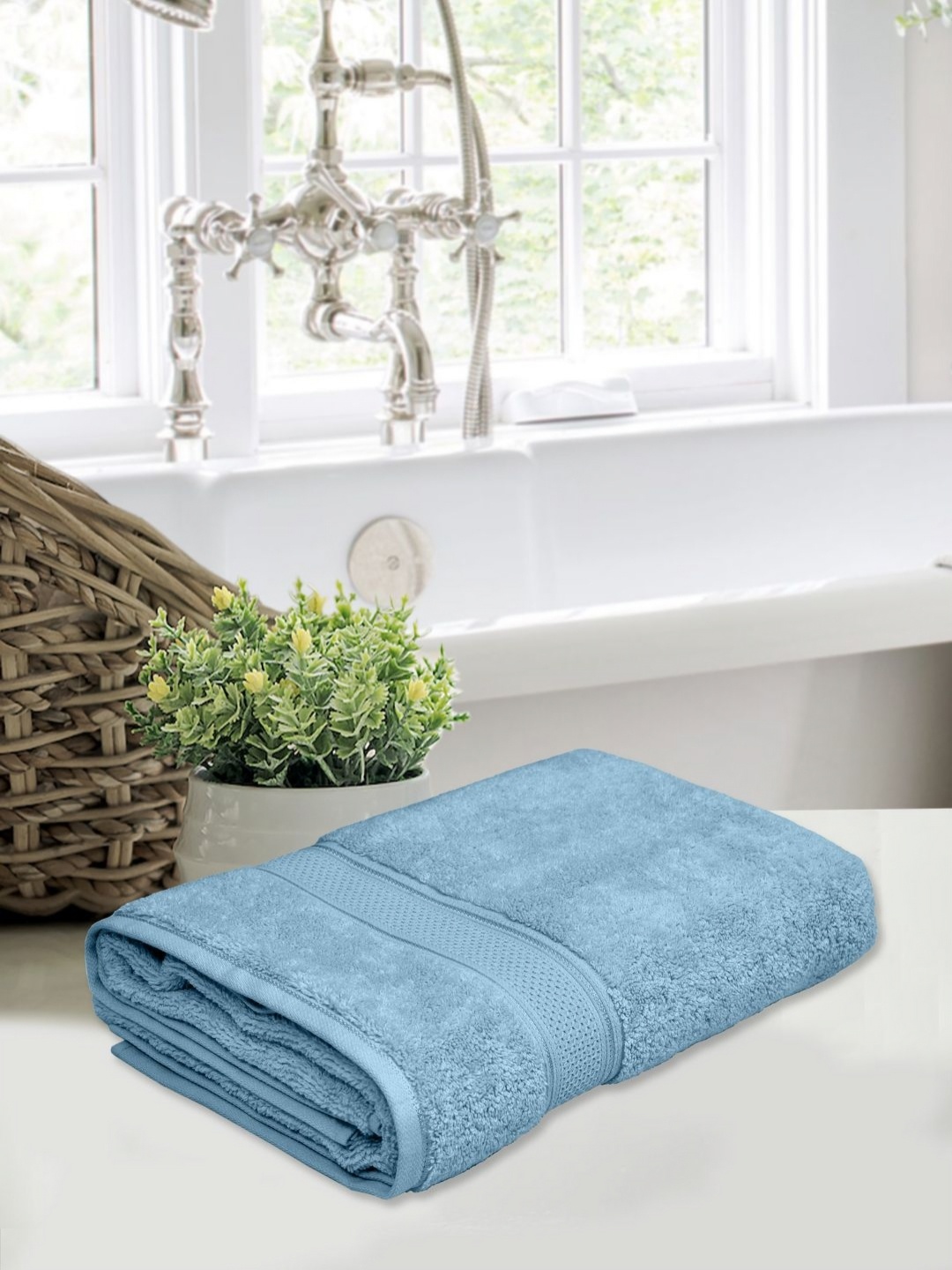 

Home Fresh Blue 1 Cotton 500 GSM Bath Towel