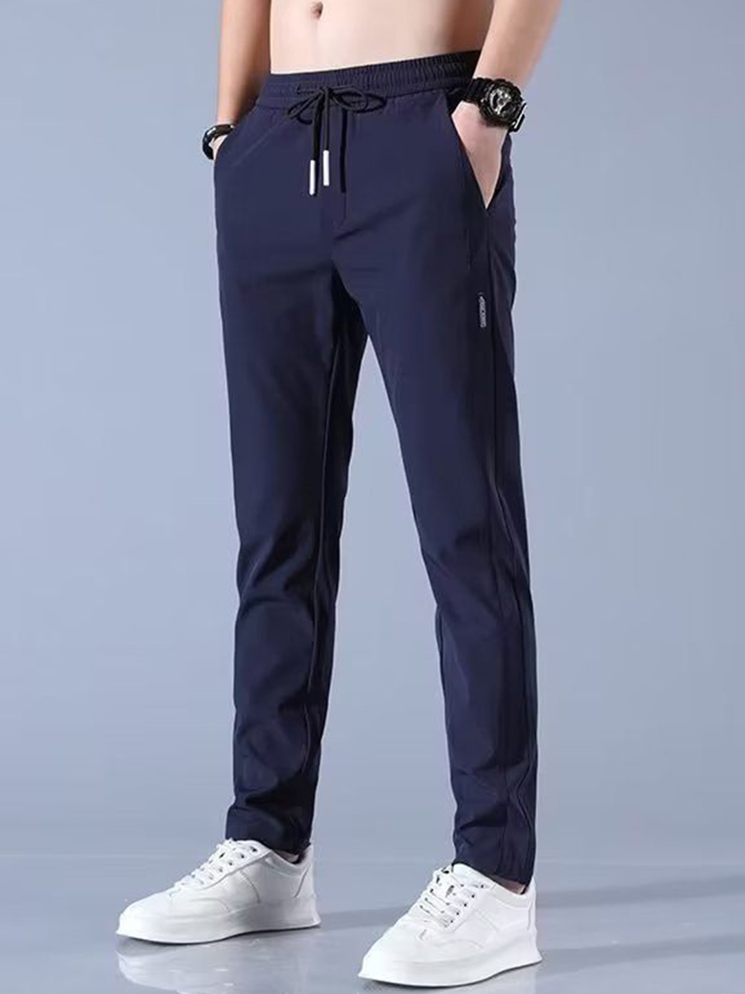 

StyleCast Men Slim Fit Trousers, Navy blue