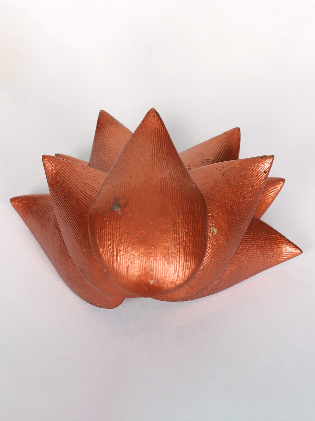 

Exotic India Brass Lotus Petal Wall Hanging, Bronze