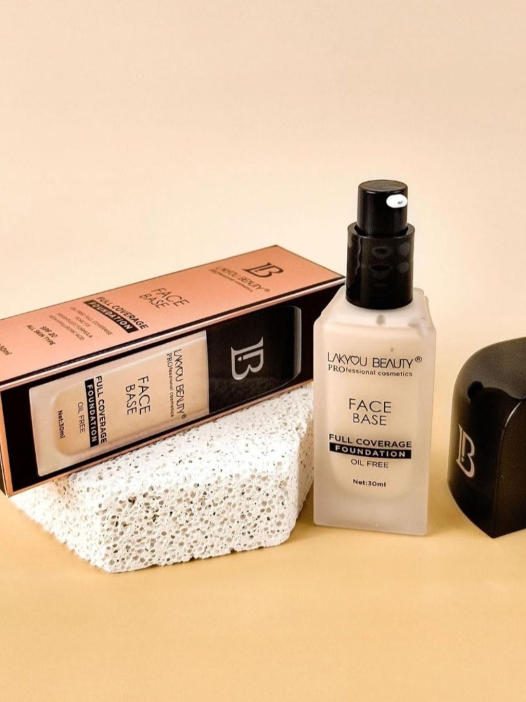 

LAKYOU BEAUTY Face Base Full Coverage Foundation- 05 Rich Nude- 30ml, Beige