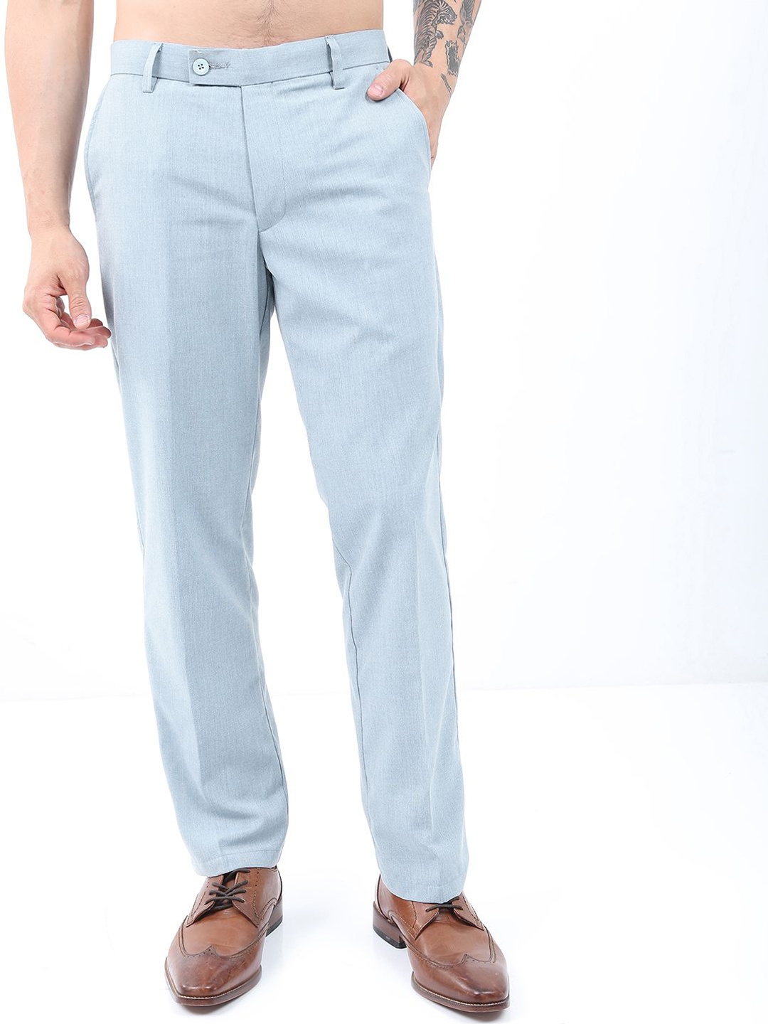 

HIGHLANDER Men Chinos Trousers, Blue