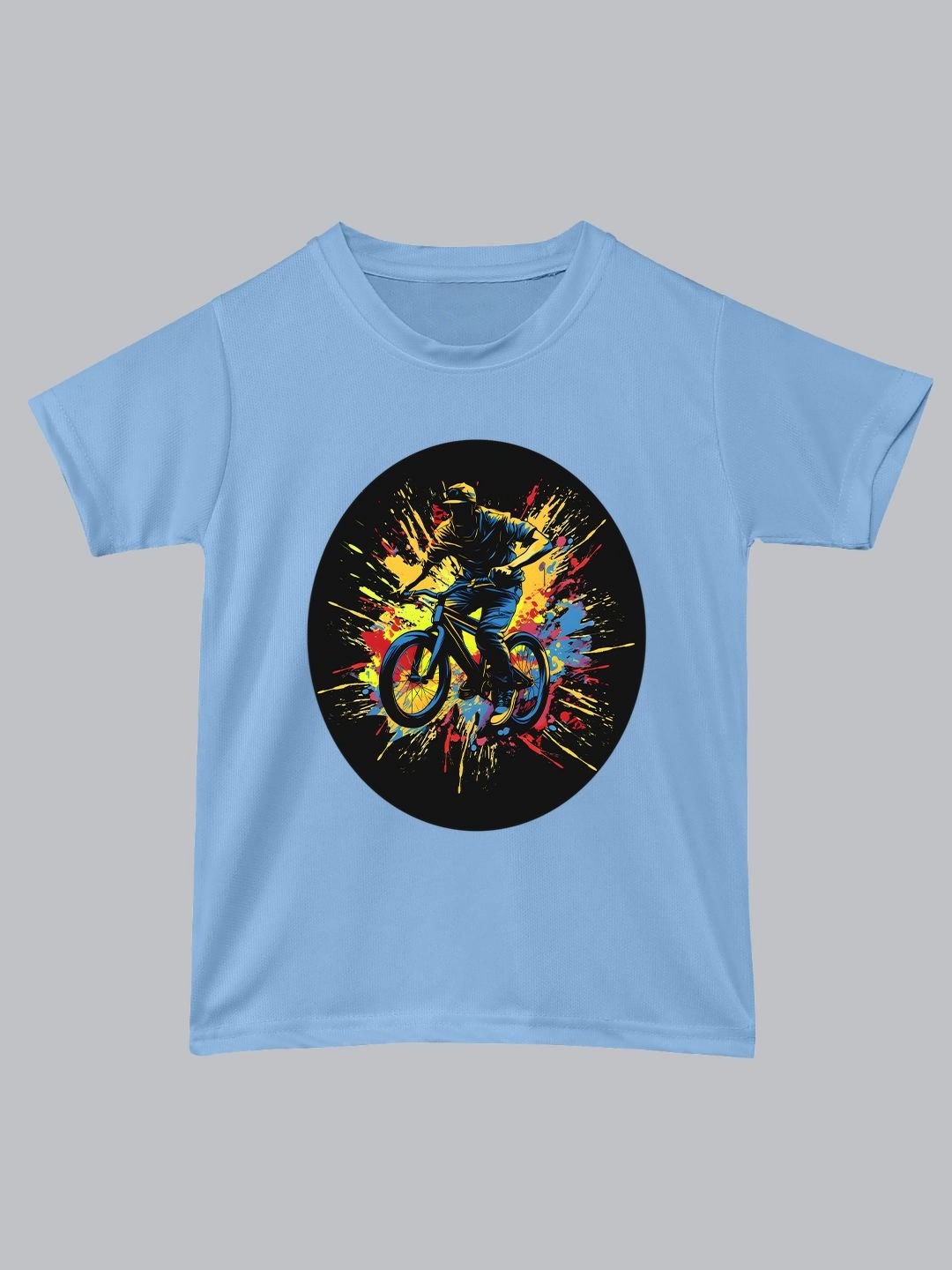 

BAESD Unisex Kids Graphic Printed Round Neck T-Shirt, Blue