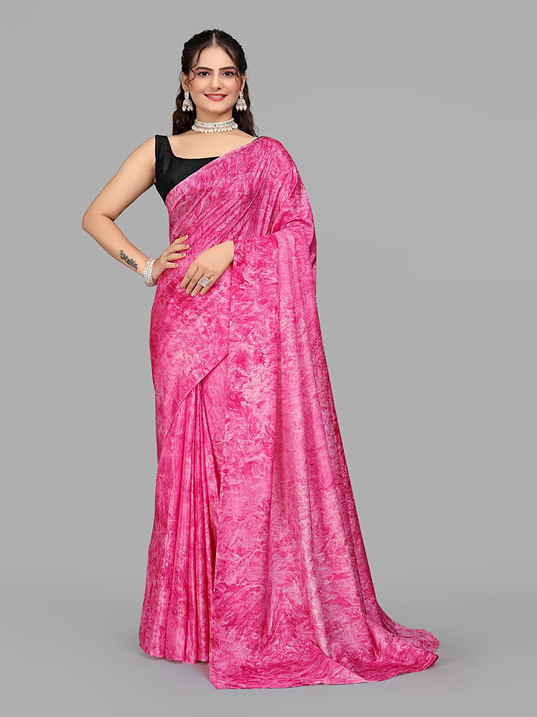 

Pionex Ready to Wear Saree, Pink