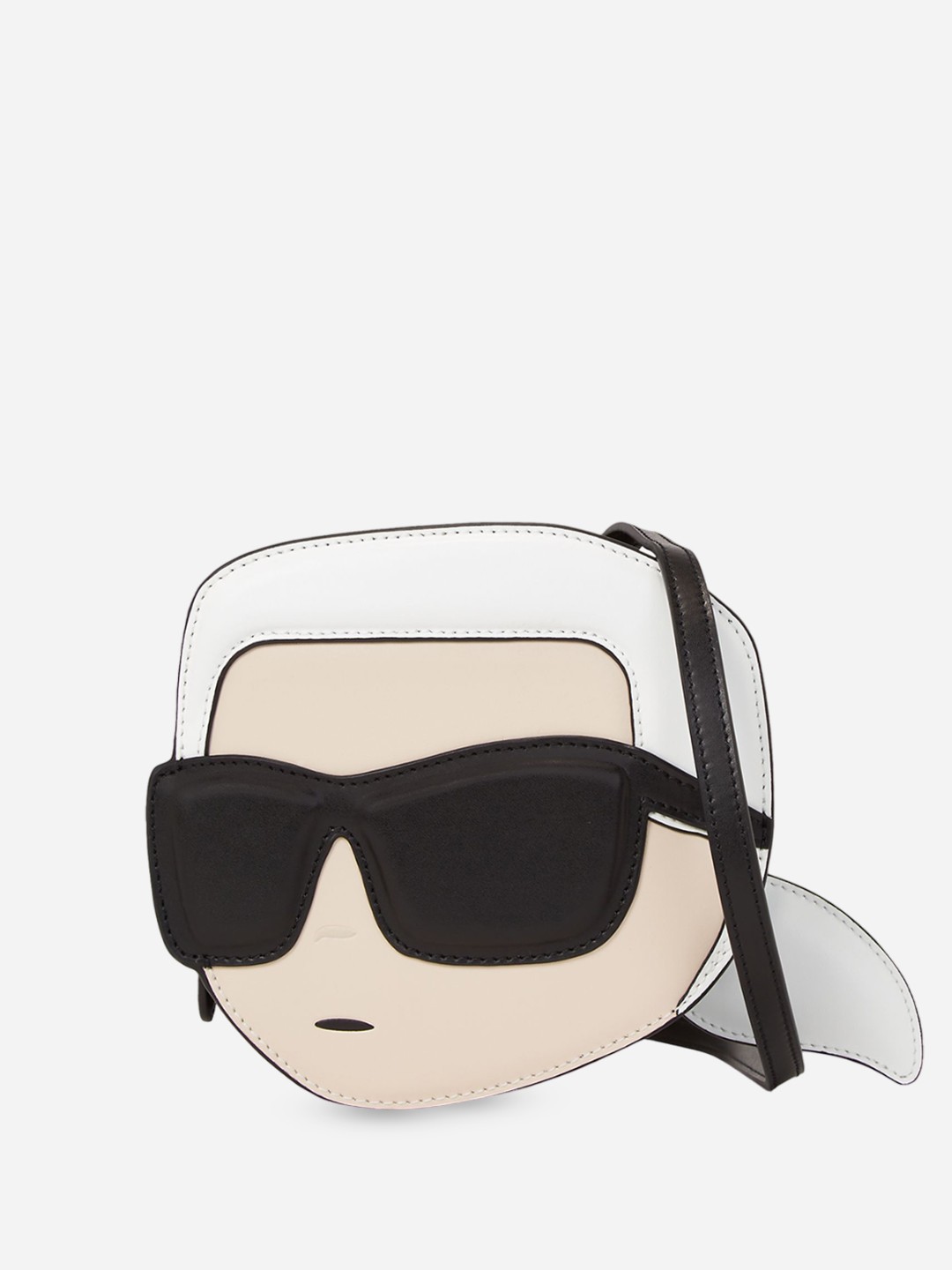 

Karl Lagerfeld Colourblocked Leather Swagger Handheld Bag with Applique, Multi