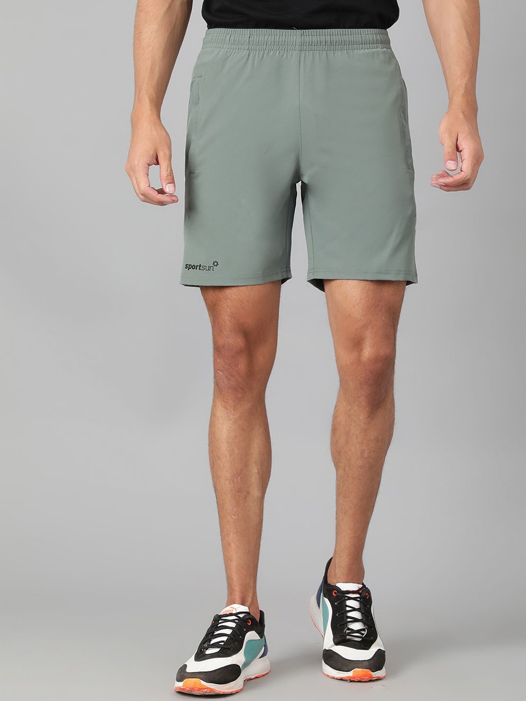 

SPORT SUN Men Running Sports Shorts, Green