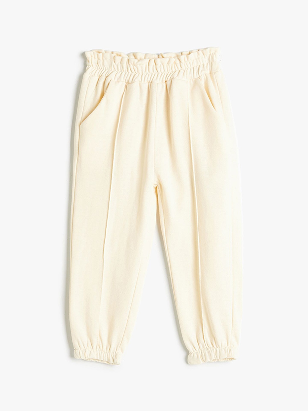 

Koton Girls Regular Fit Mid Rise Joggers, Beige