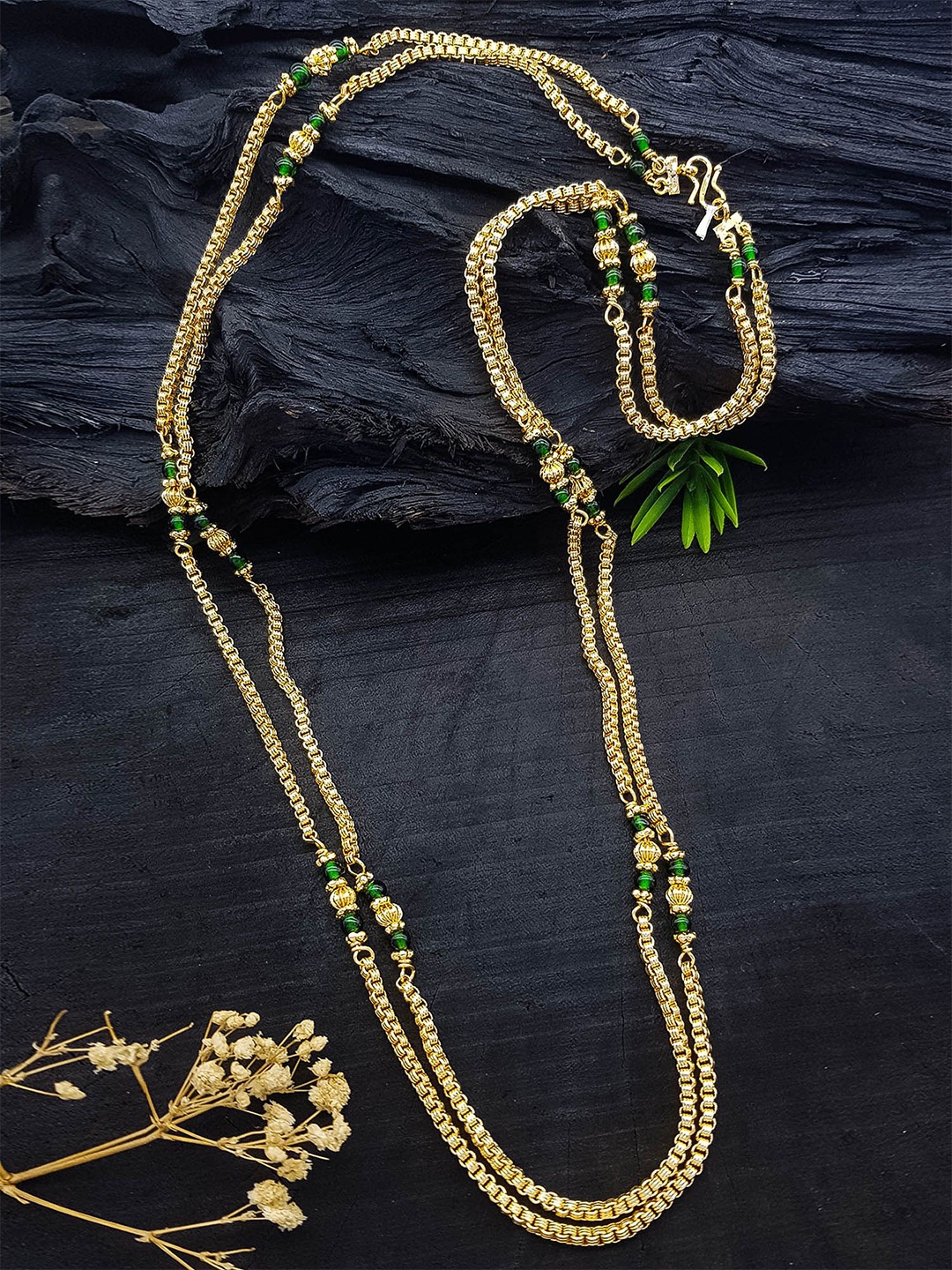 

GRIIHAM Gold-Plated Beaded Mangalya Chain