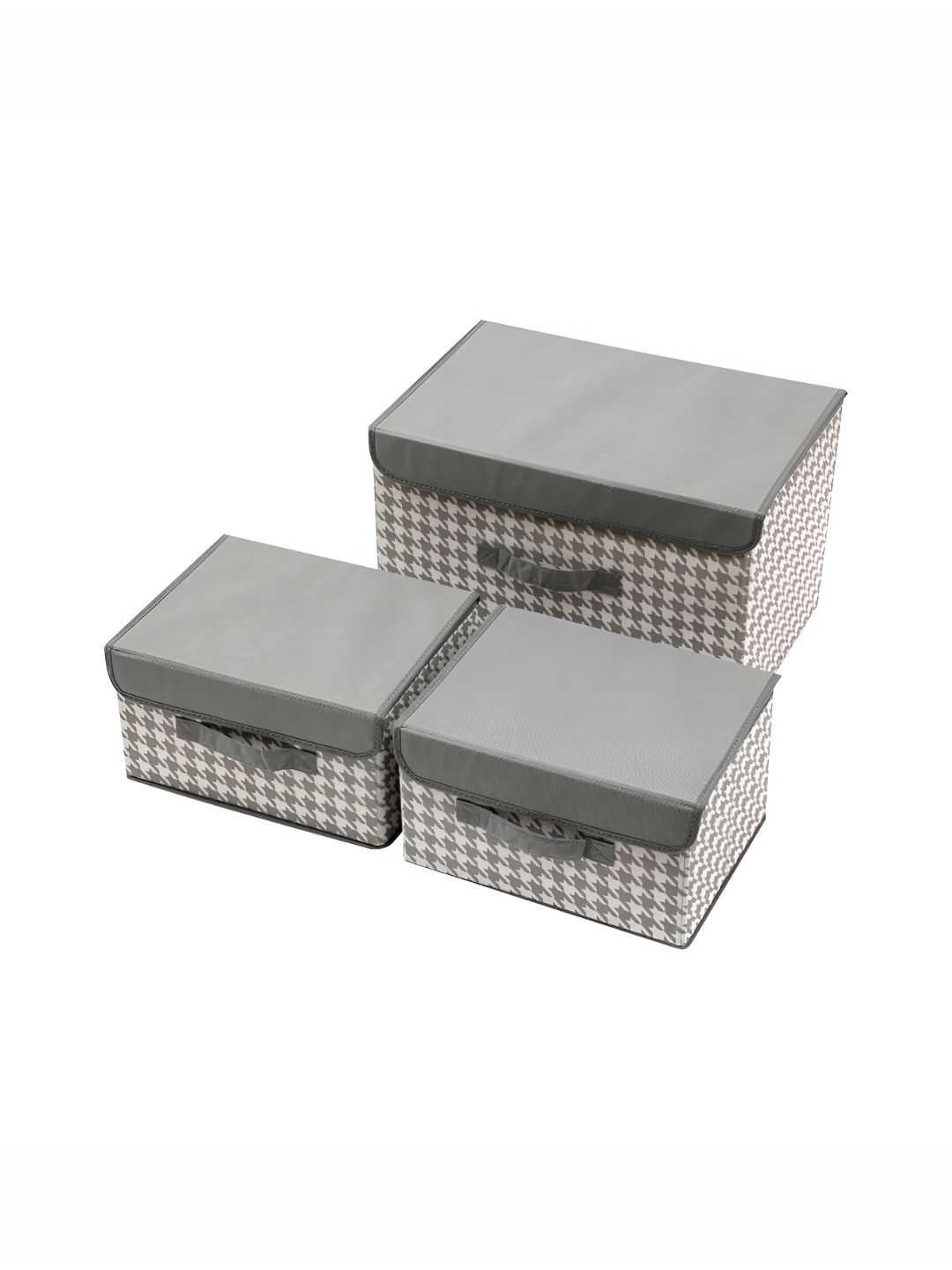 

HOUSE OF QUIRK Grey Set of 3 Regular Multi-Utility Organisers