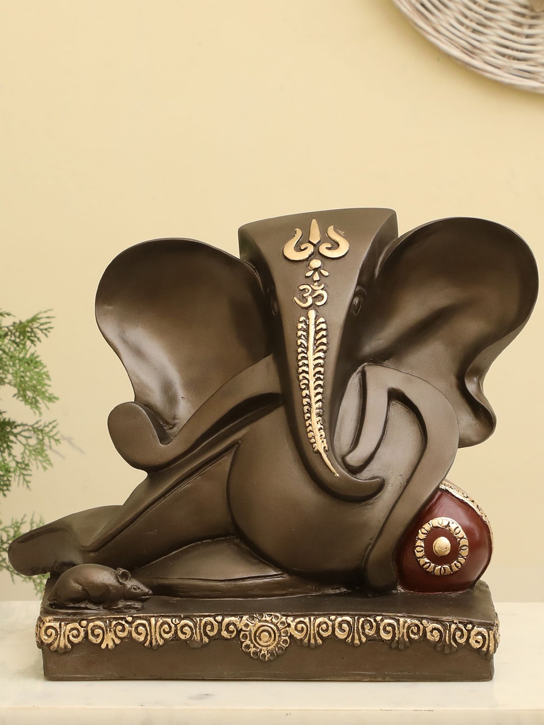 

vedas Brown & Gold Toned Religious Idol Showpiece