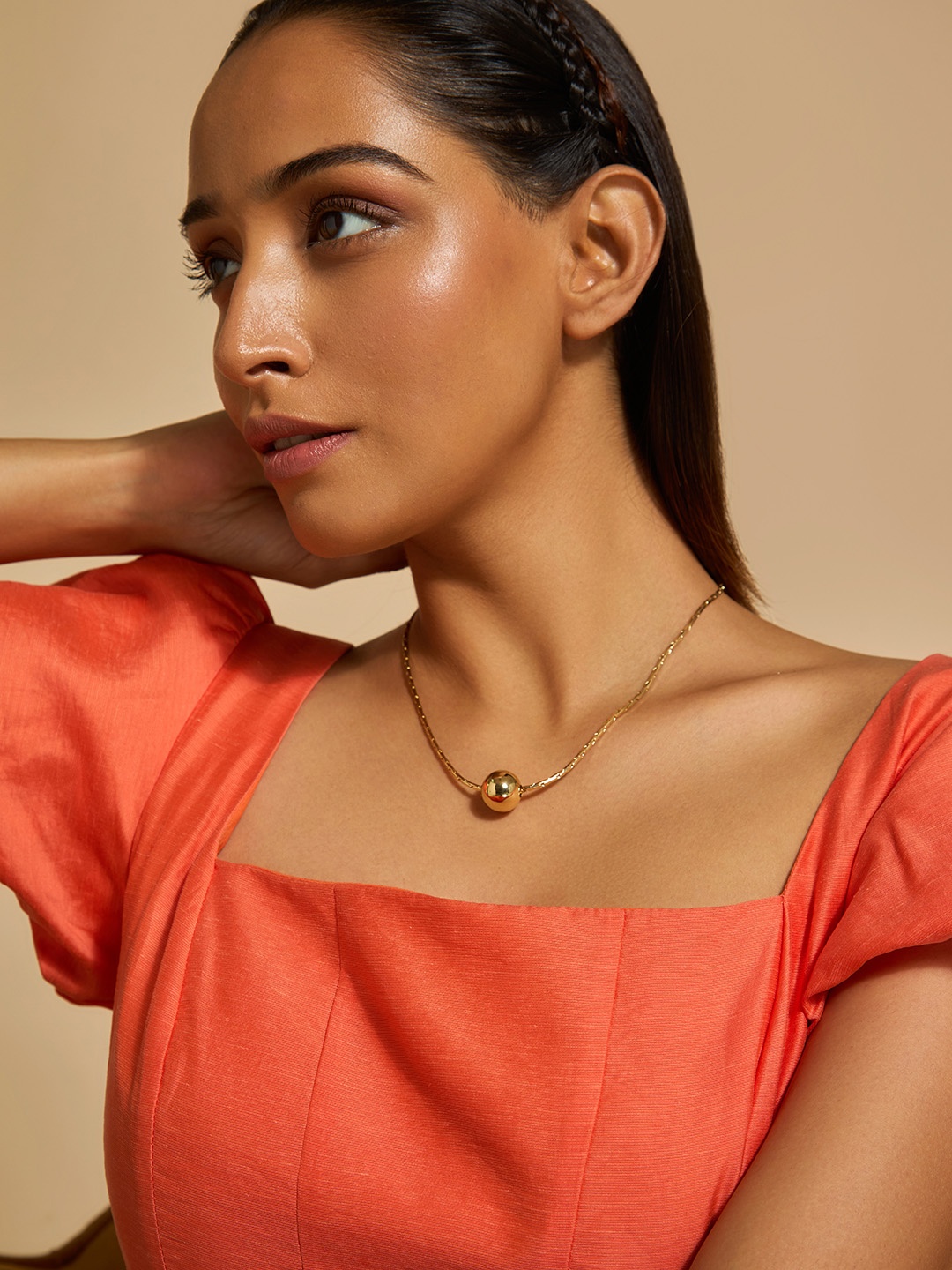 

Kushal's Fashion Jewellery Copper Gold-Plated Necklace