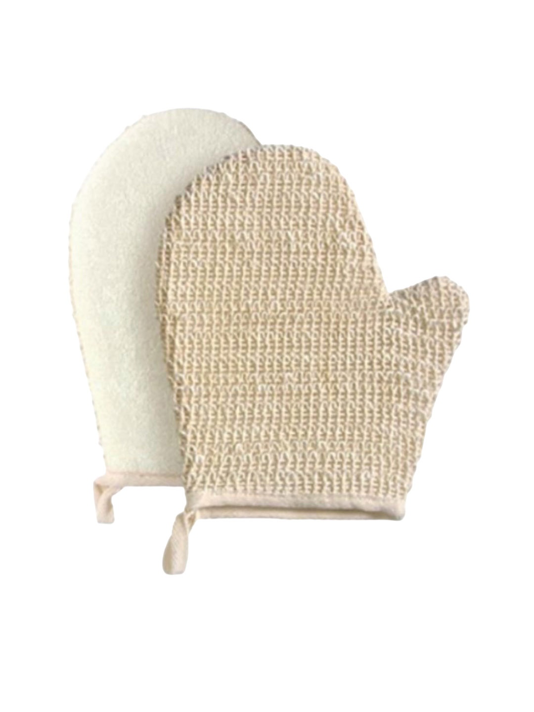 

Rhe Cosmetics Natural Bath Exfoliating Scrub Remover Glove, White