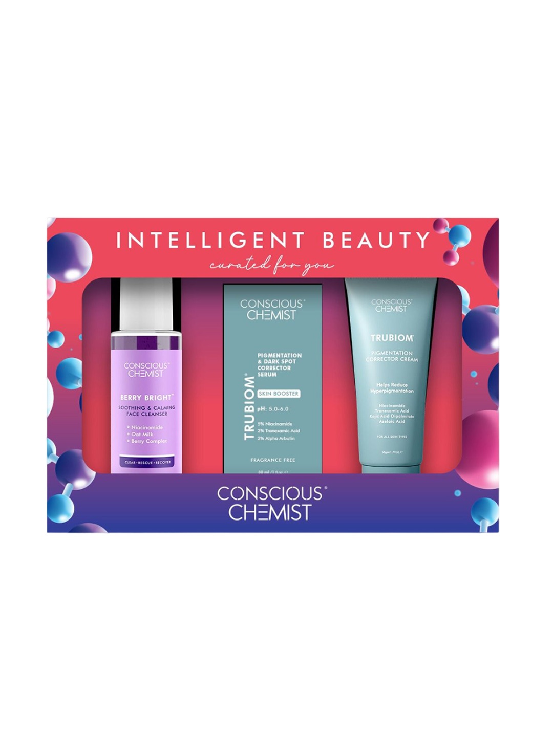 

Conscious Chemist Set Of 3 Cleanse, Moisturize & Treat Skin Care Gift Set, Multi