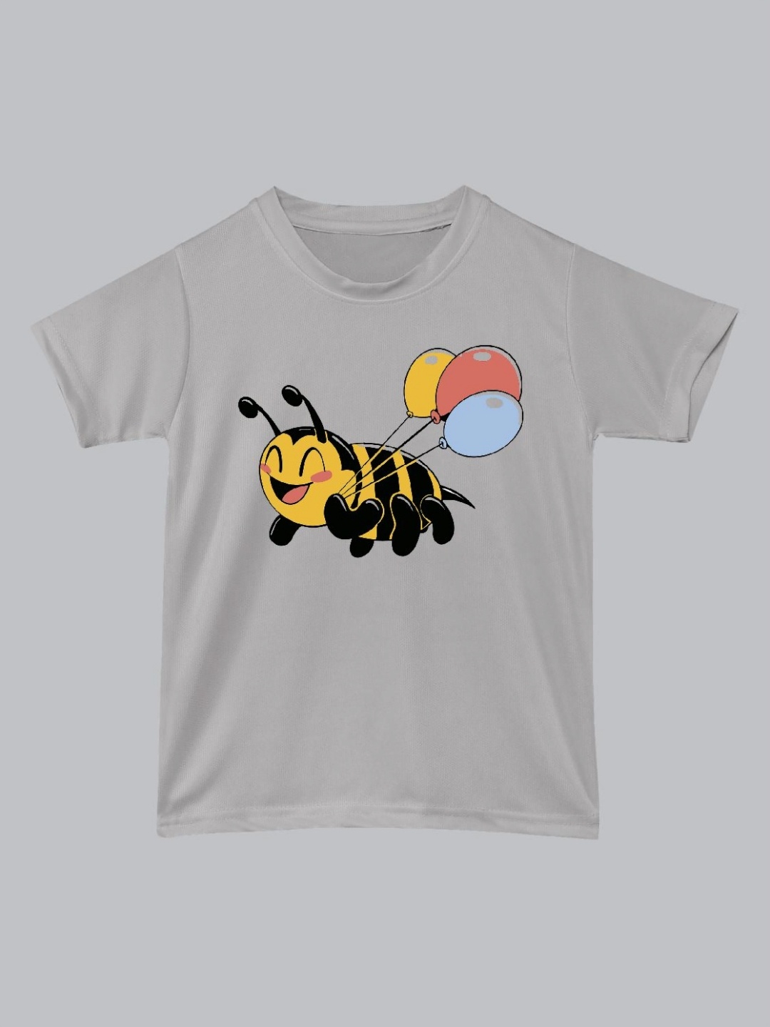 

BAESD Unisex Kids Graphic Printed Round Neck T-Shirt, Grey