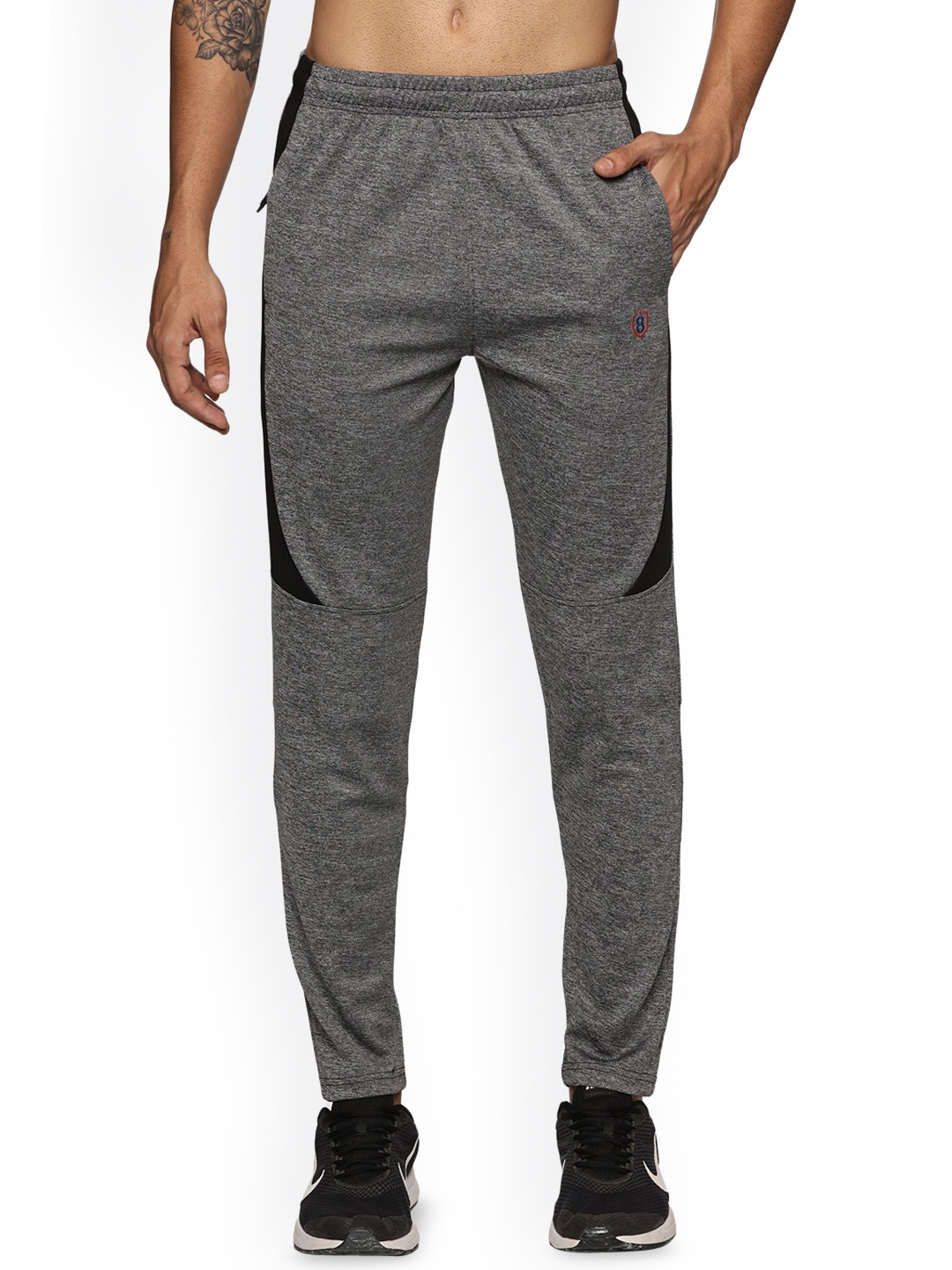 

DOMIN8 Men Comfort Fit Stretchable Track Pants, Grey