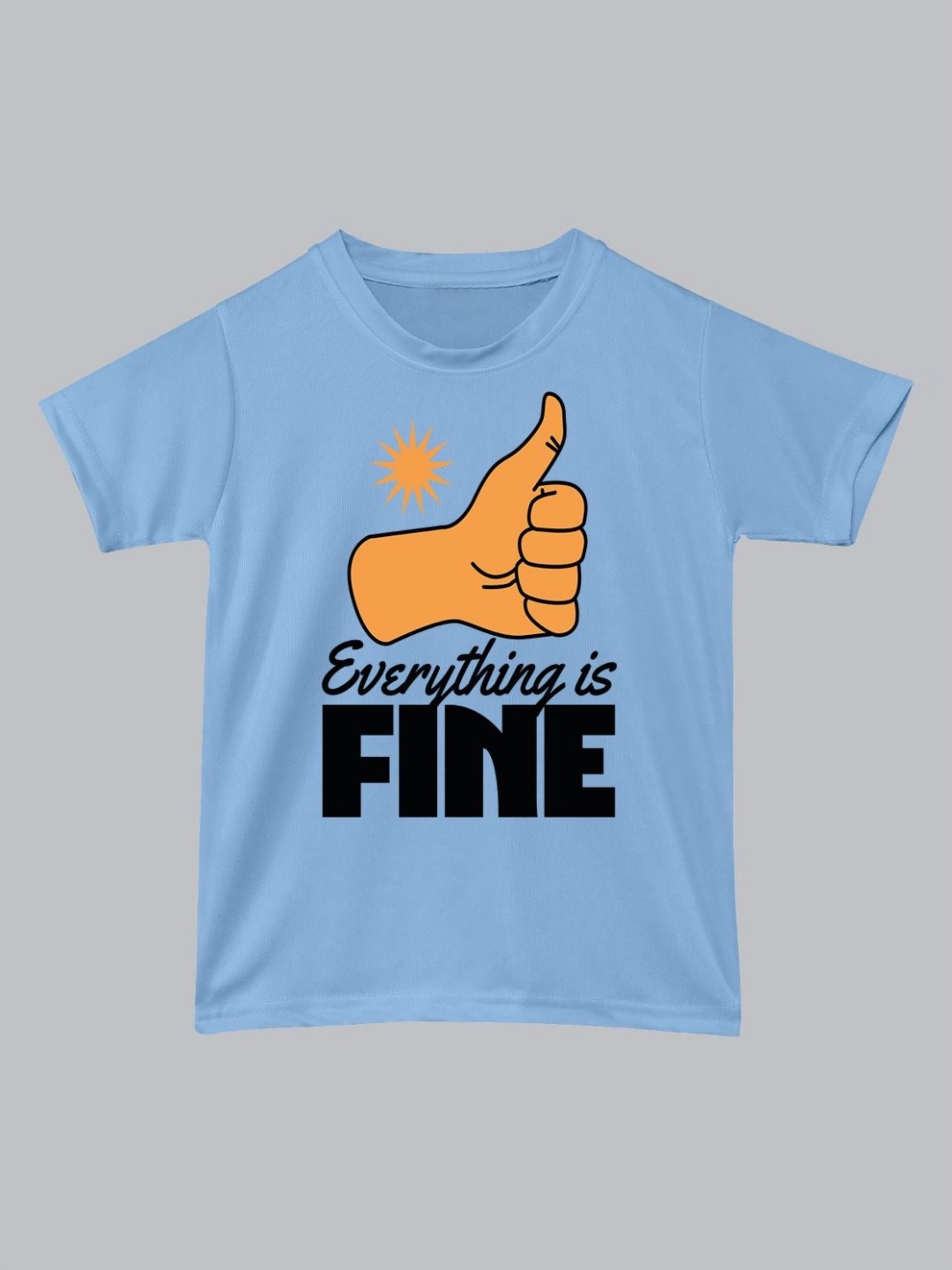 

BAESD Unisex Kids Graphic Printed Round Neck T-Shirt, Blue