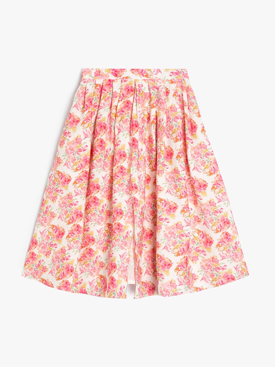 

Koton Girls Printed Flared Knee Length Skirt, Pink