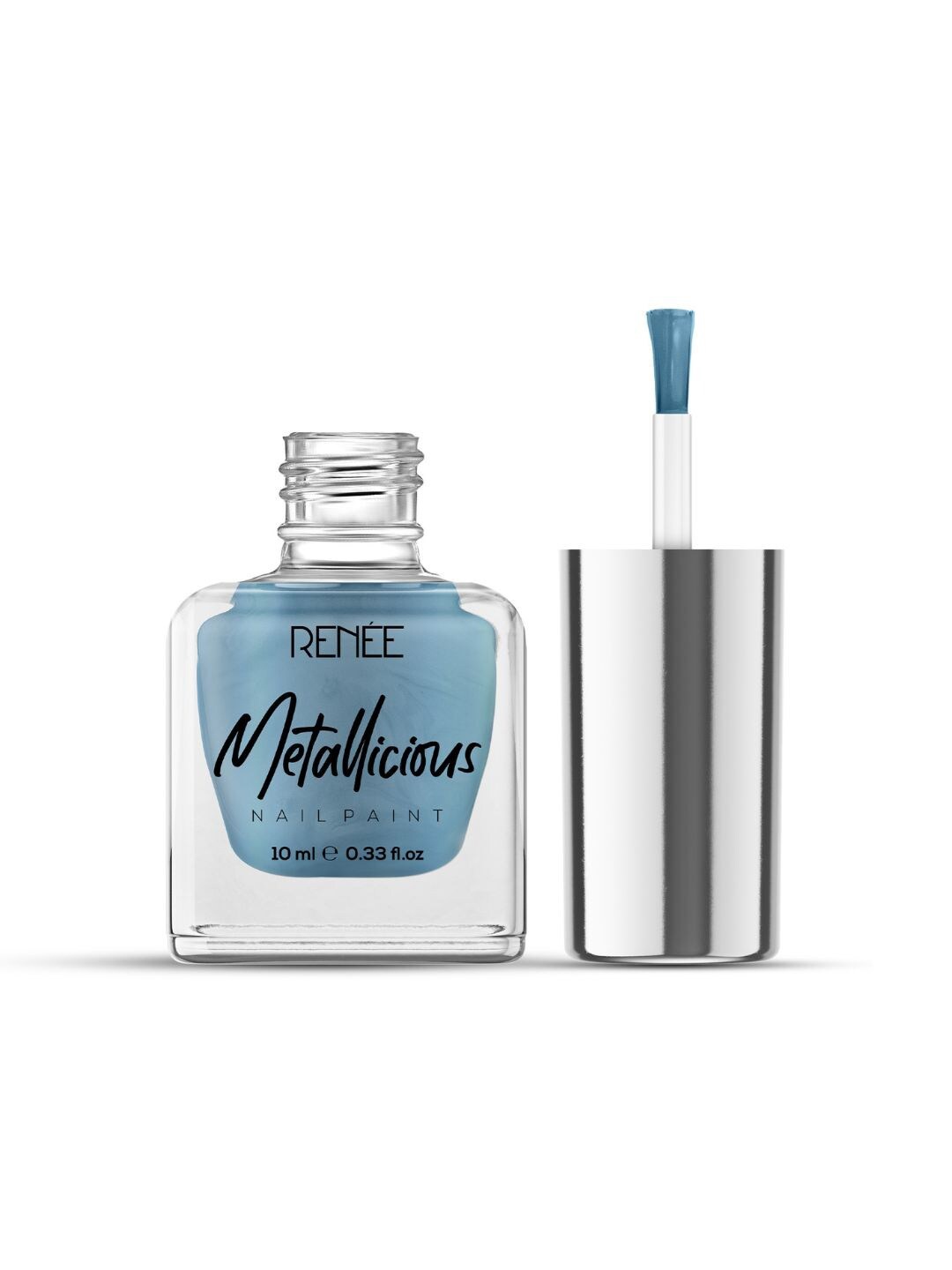 

Renee Metallicious Long Lasting Nail Paint - 10ml - Mermaid Aqua, Blue