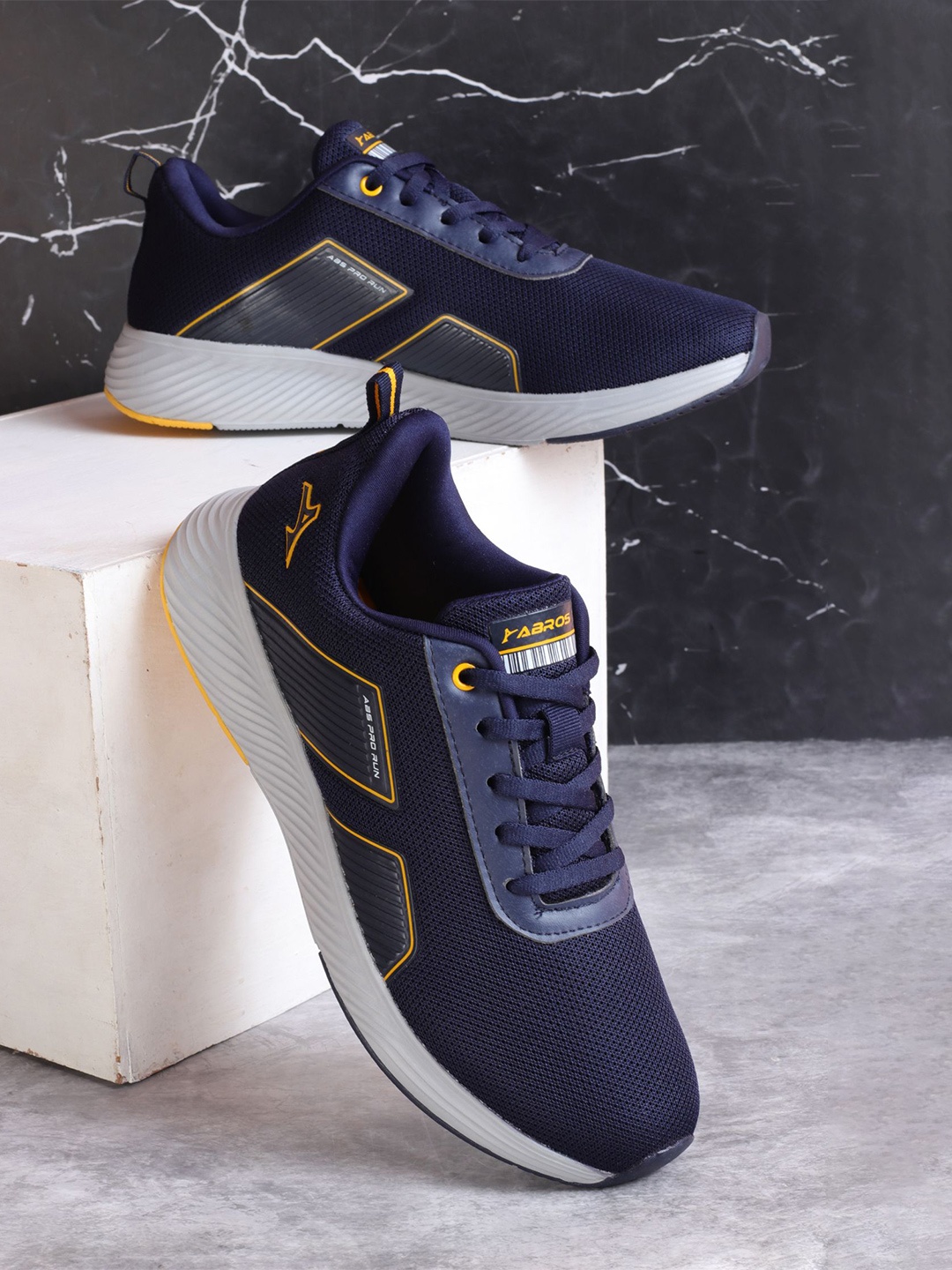 

ABROS Men Mesh Running Shoes, Navy blue