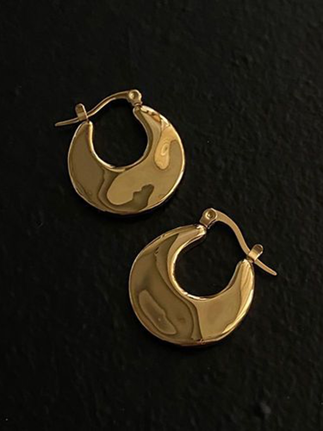 

KRENOZ Circular Hoop Earrings, Gold