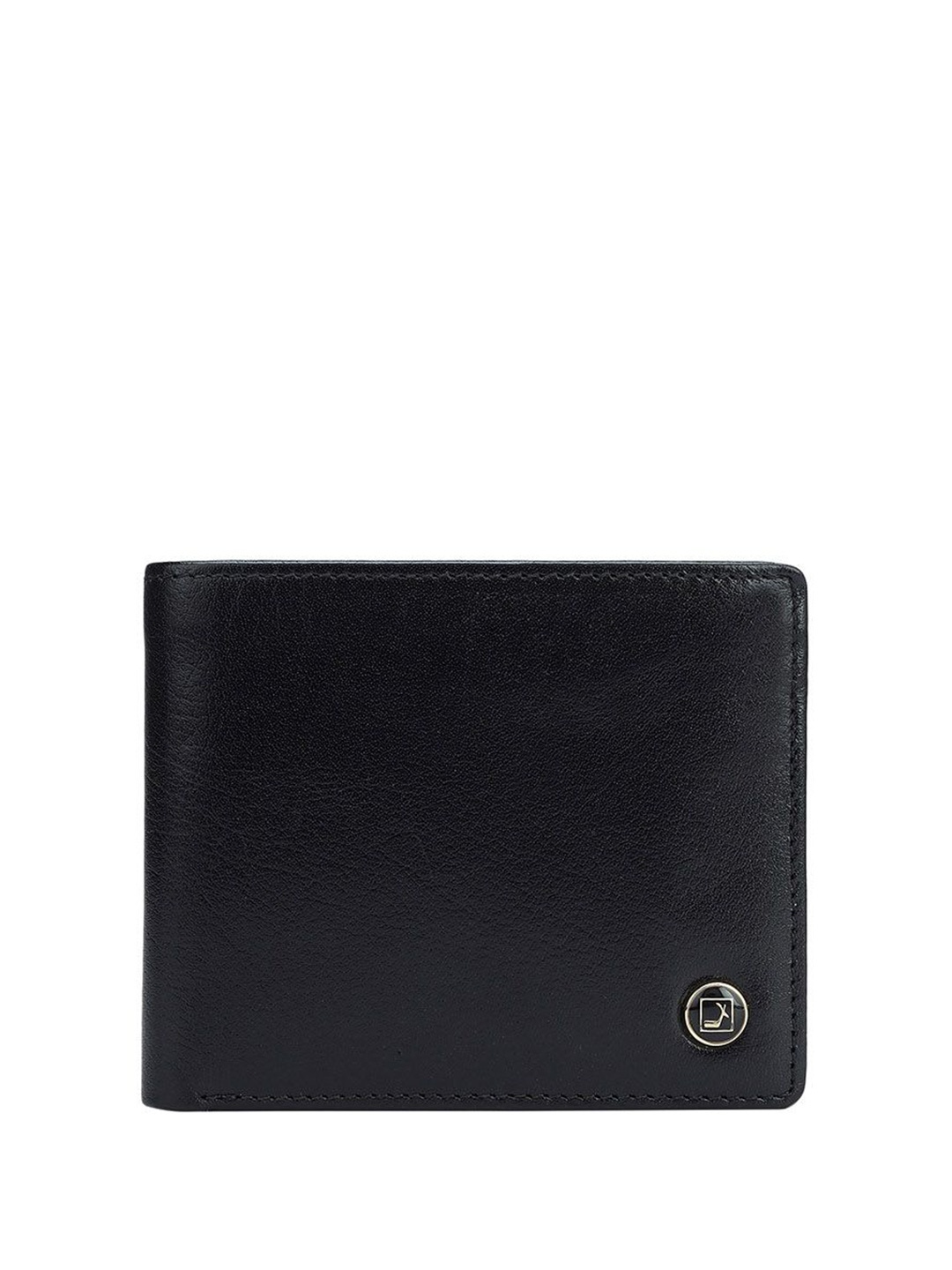 

Da Milano Men Leather Two Fold Wallet, Black