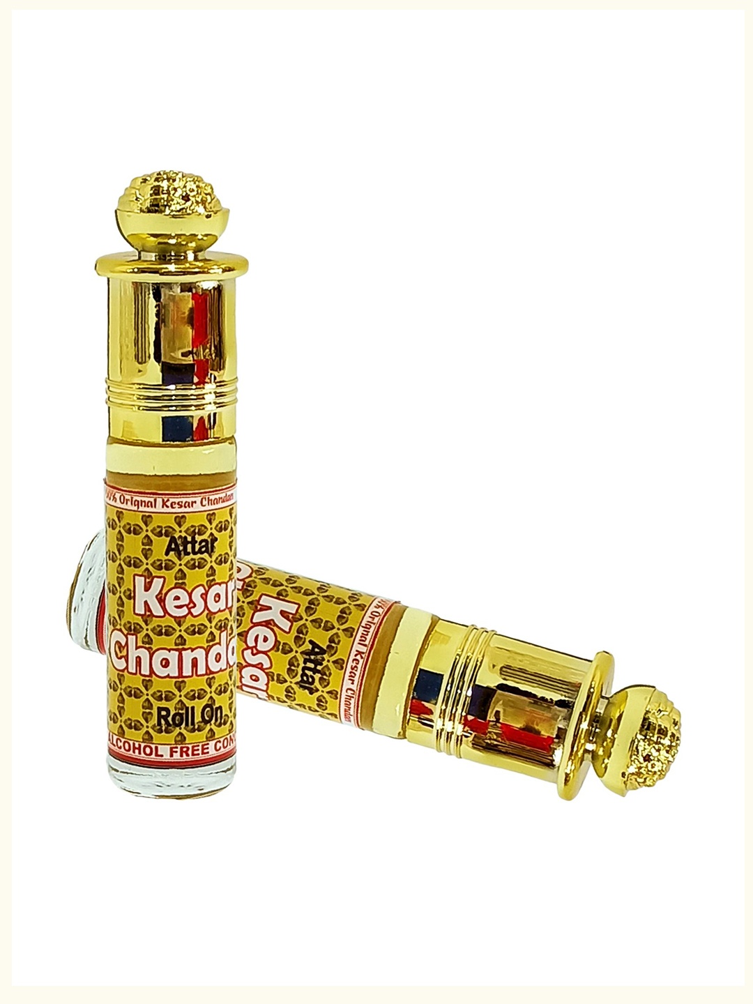 

INDRA SUGANDH BHANDAR Kesar Chandan Long Lasting Roll On Attar - 6ml, Gold