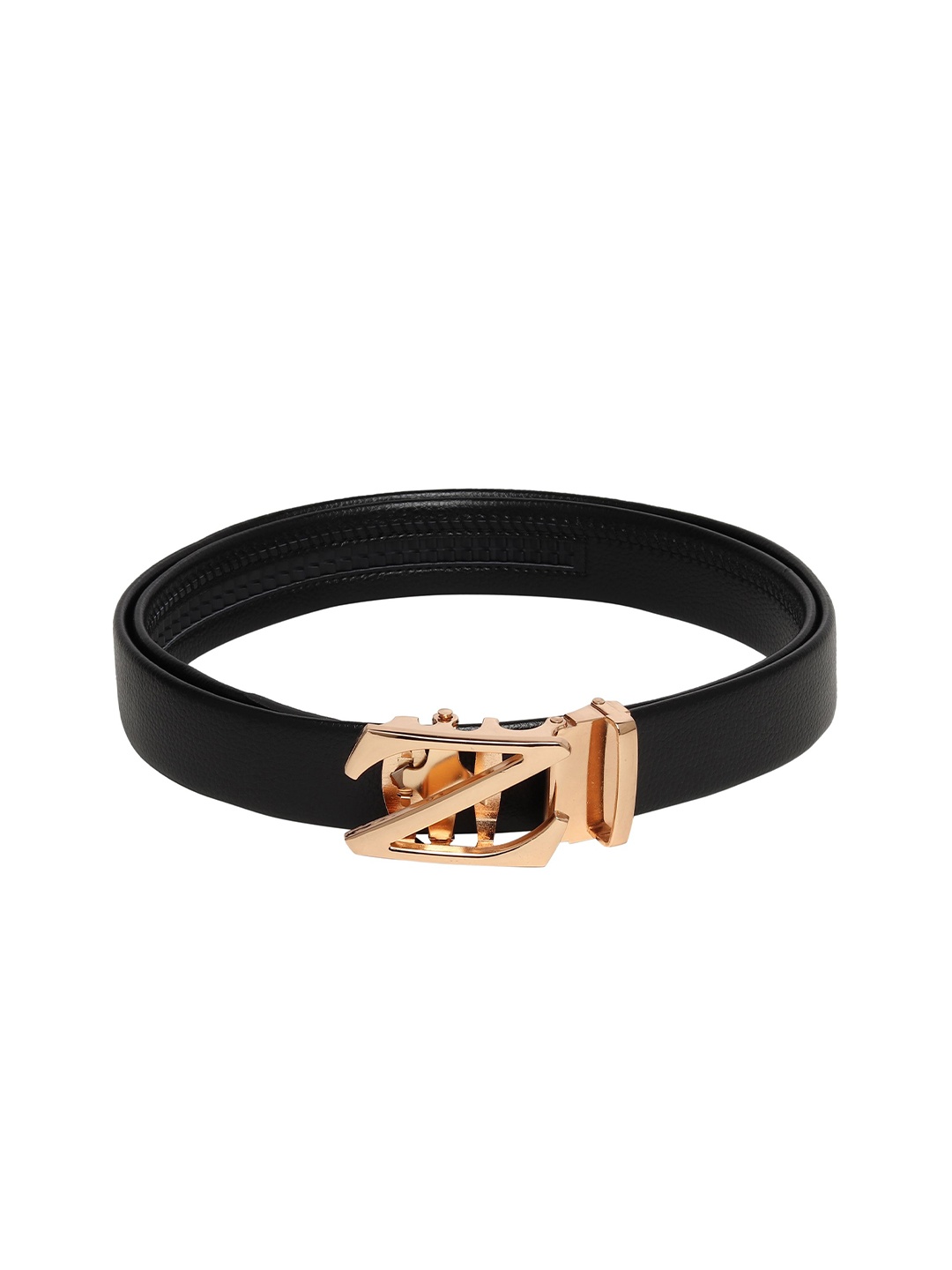 

WINSOME DEAL Men Textured Slider Buckle Closure Casual Belt, Black