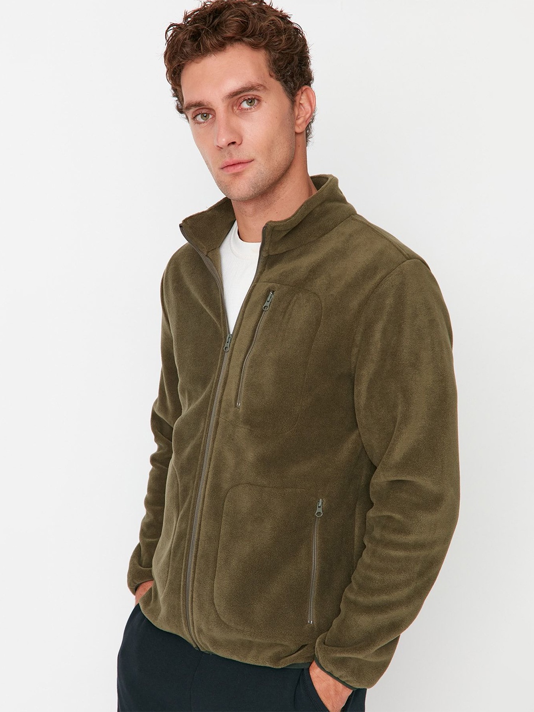 

Trendyol Men Cardigan, Khaki