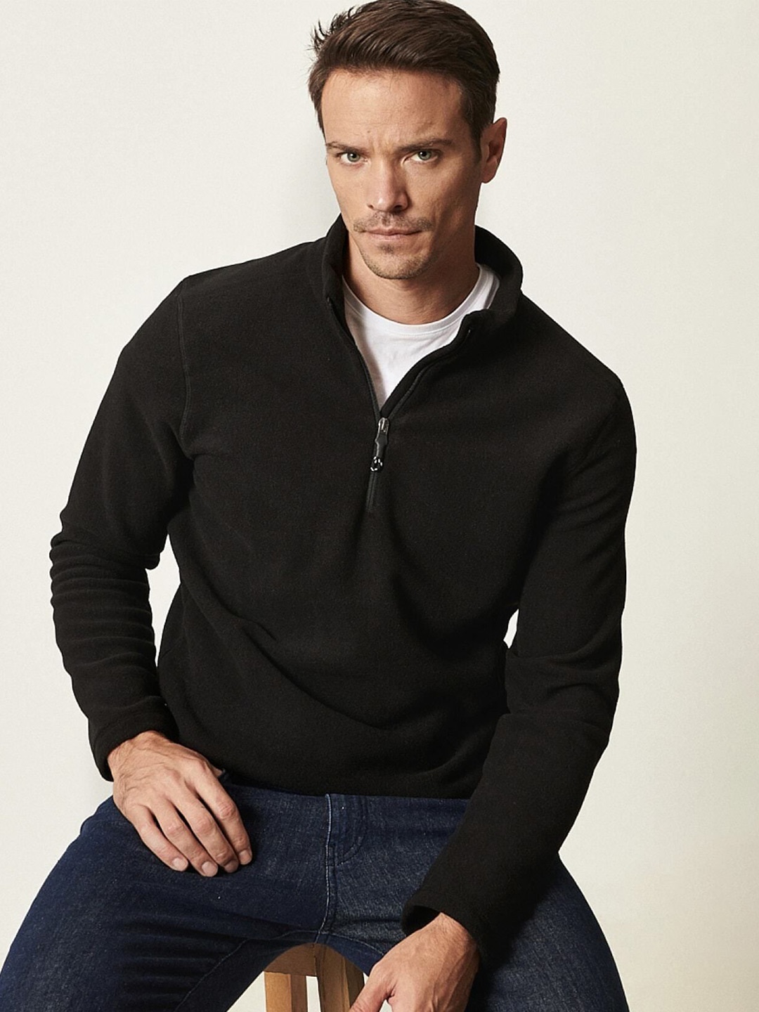 

ALTINYILDIZ CLASSICS AC Co. Men Solid Sweatshirt, Black