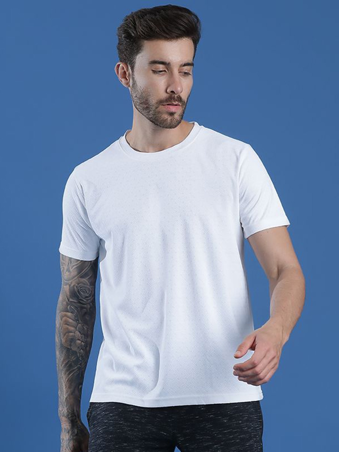 

EPPE Men Pockets Slim Fit T-shirt, White