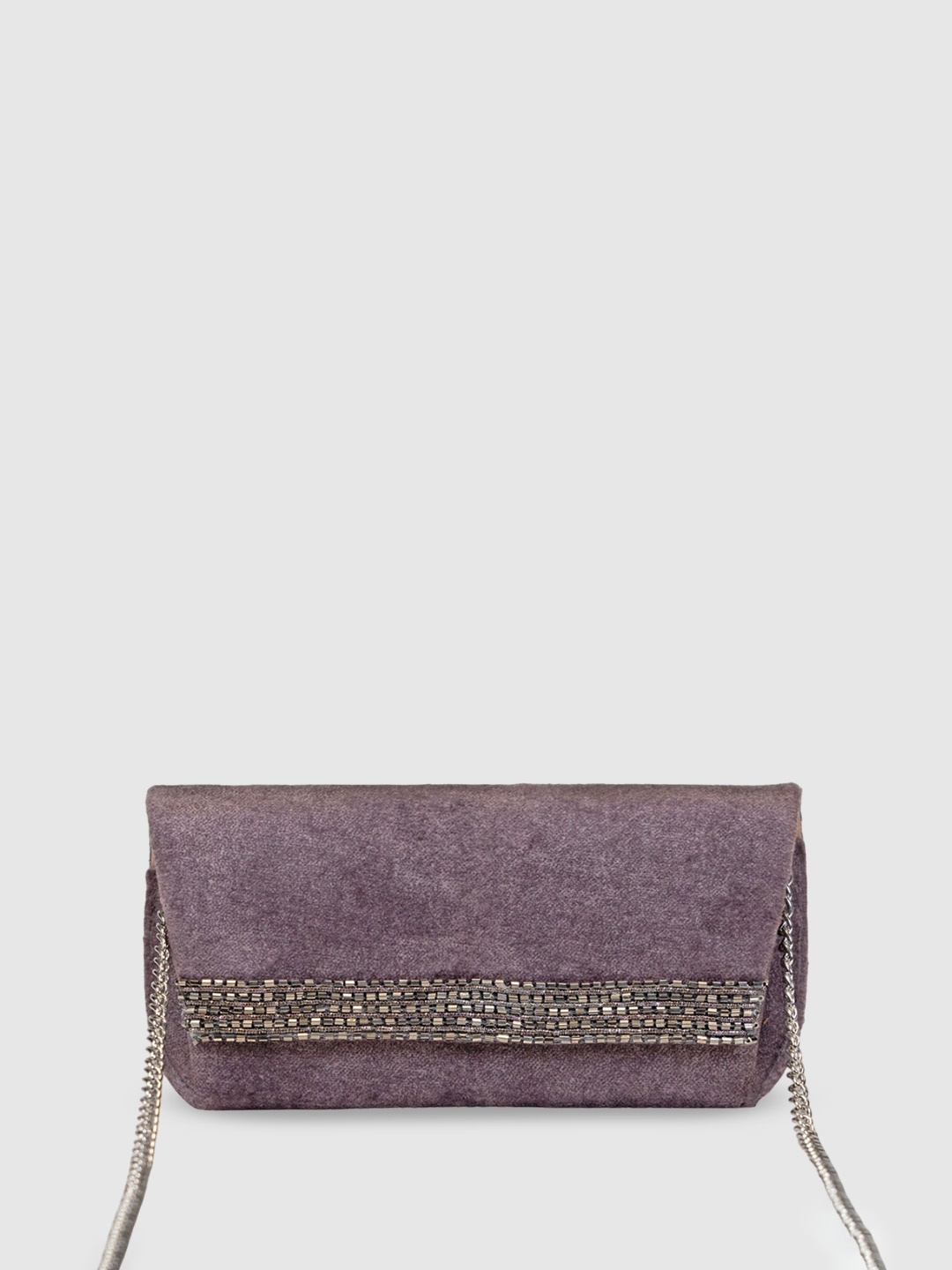 

D'oro Embellished Structured Sling Bag, Lavender