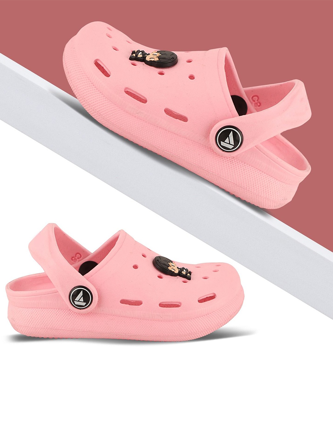 

YK Kids Rubber Clogs, Pink