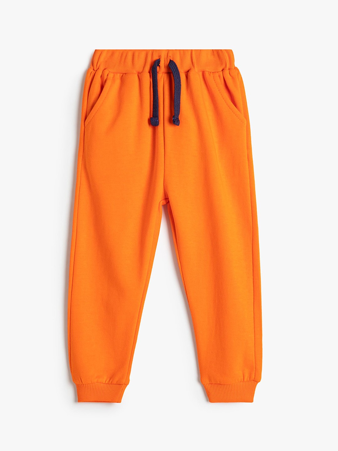 

Koton Boys Mid-Rise Pure Cotton Joggers, Orange
