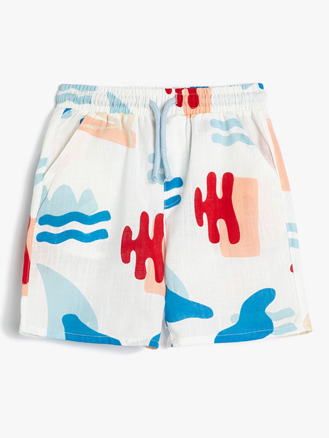 Koton Boys Printed Shorts, Beige