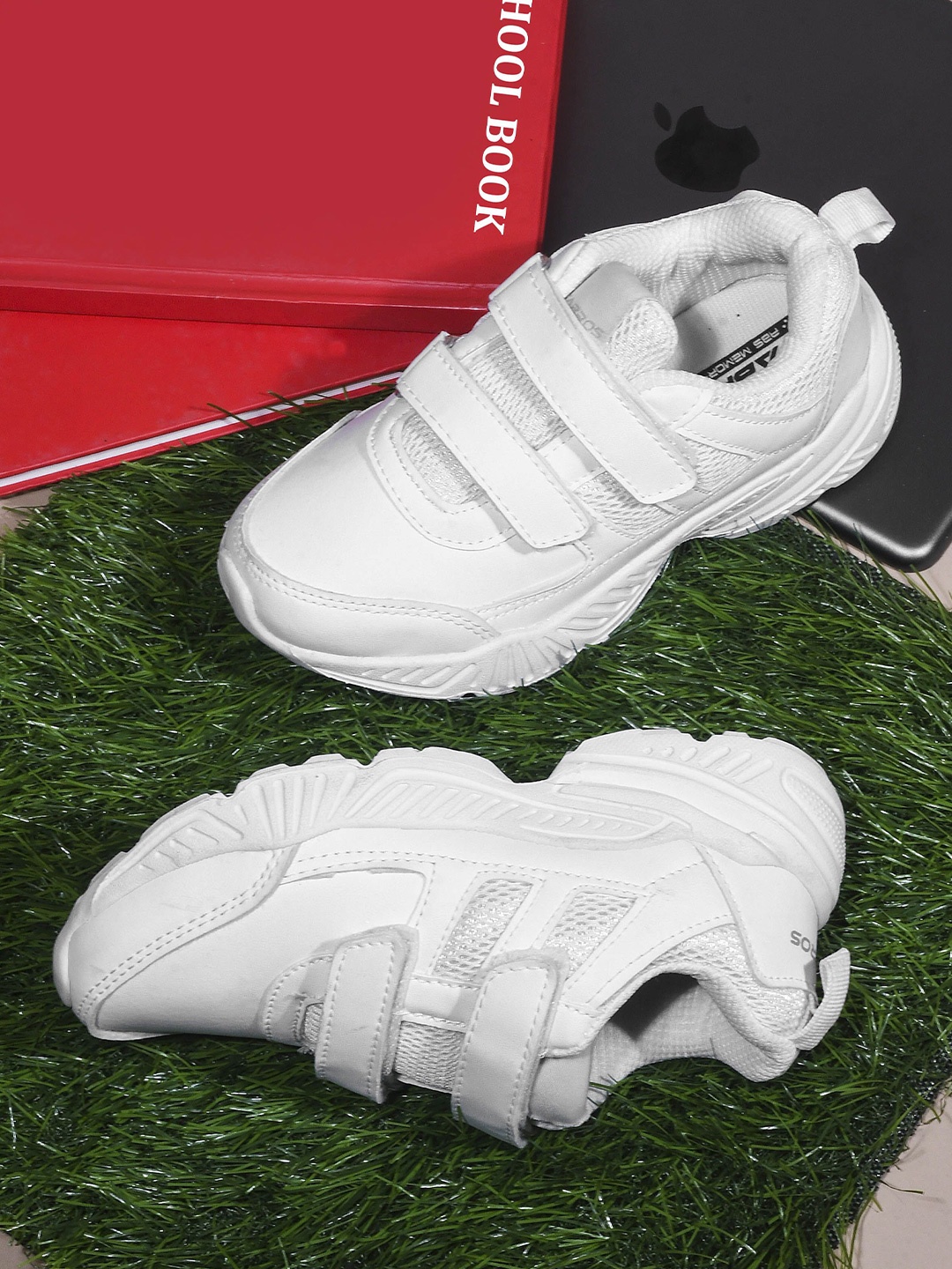 

ABROS Boys Running Shoes, White