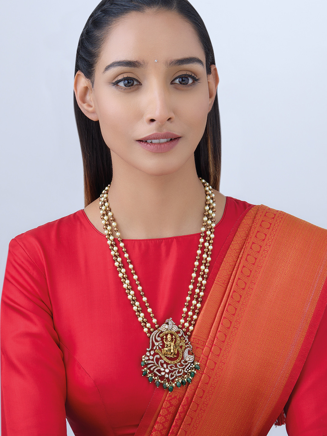 

Kushal's Fashion Jewellery Silver Statement Necklace, Gold