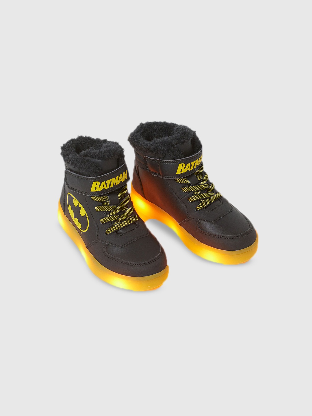 

H&M Boys Printed Flashing Trainers, Black