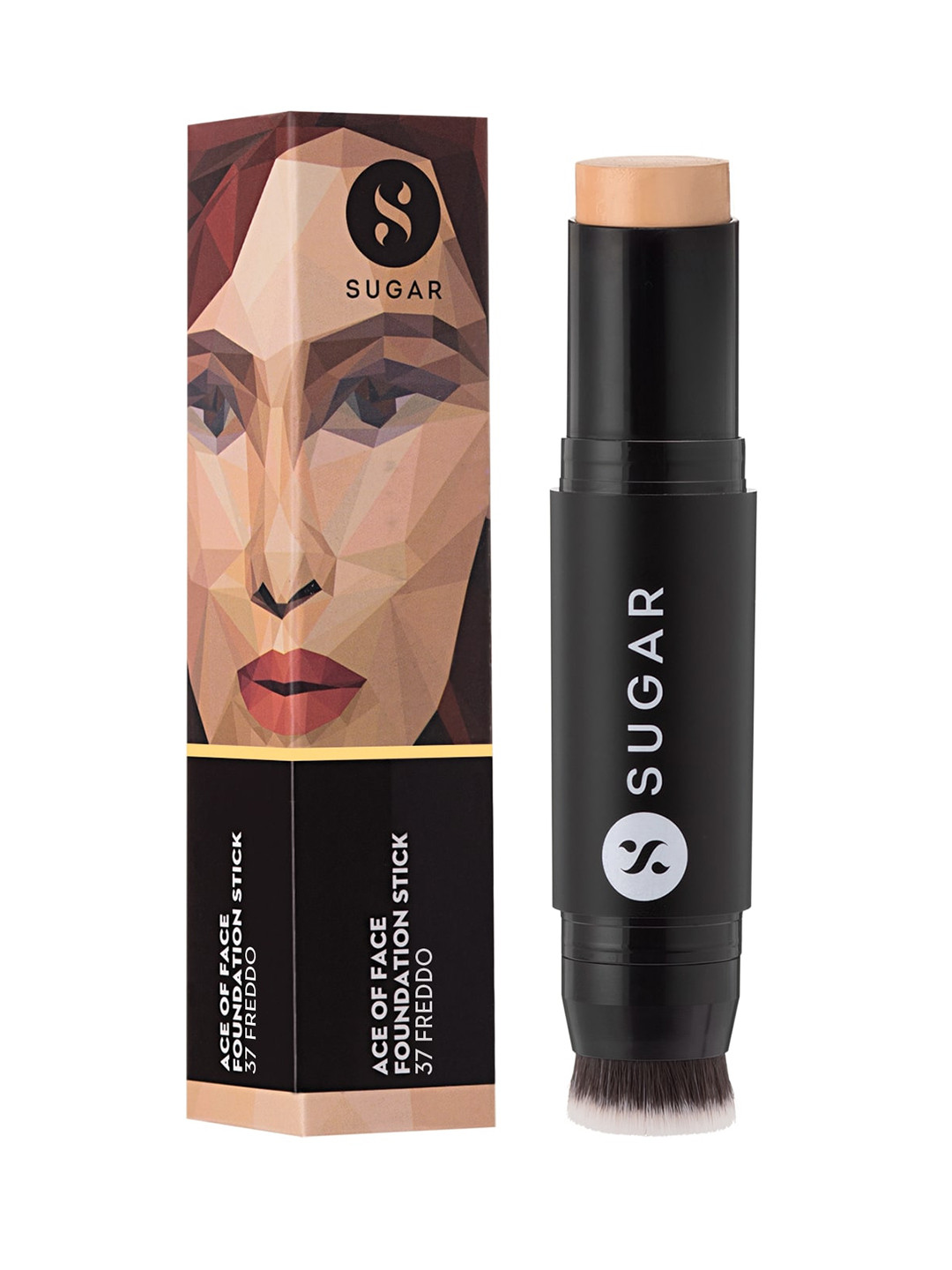 

SUGAR Ace Of Face Foundation Stick - 37 Freddo - Medium Beige, Golden Peach Undertone-12g