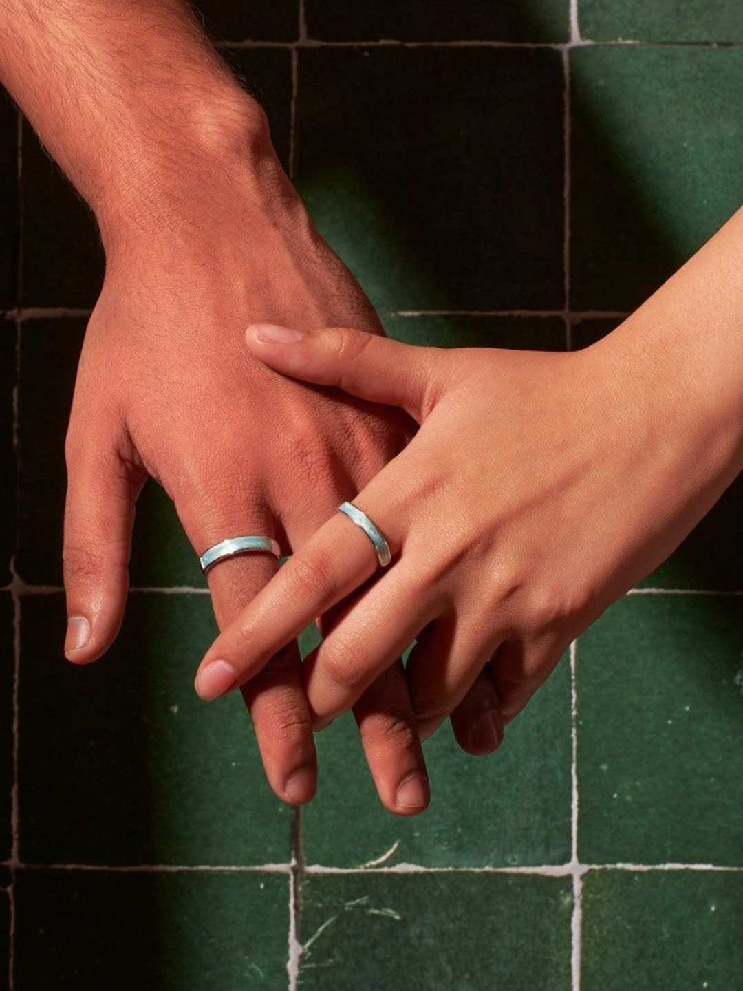 

SALTY Set Of 2 Silver Plated Adjustable Finger Rings