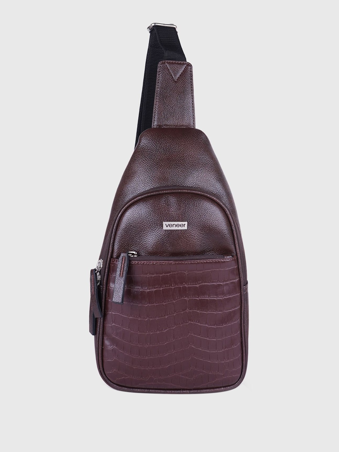 

Veneer Unisex Crossbody Bag, Brown