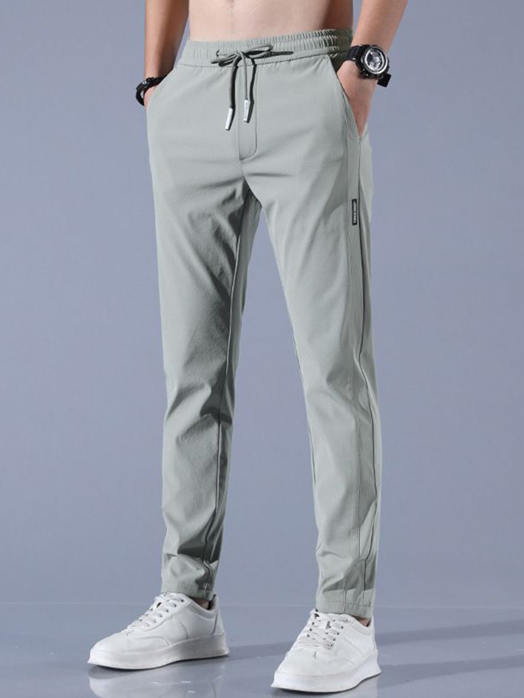 

StyleCast Men Slim Fit Joggers Trousers, Grey