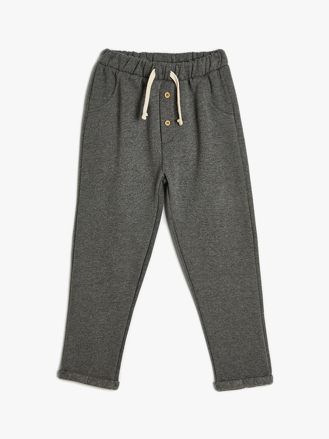

Koton Boys Regular Fit Mid Rise Track Pants, Grey