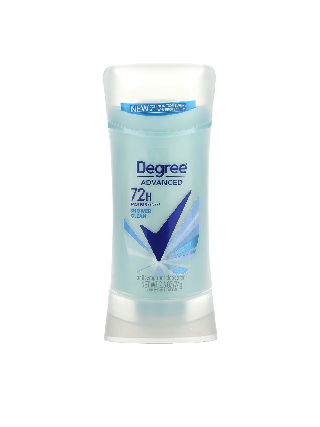 

DEGREE Advanced 72H Motion Sense Shower Clean Antiperspirant Deodorant Stick - 74g, Blue