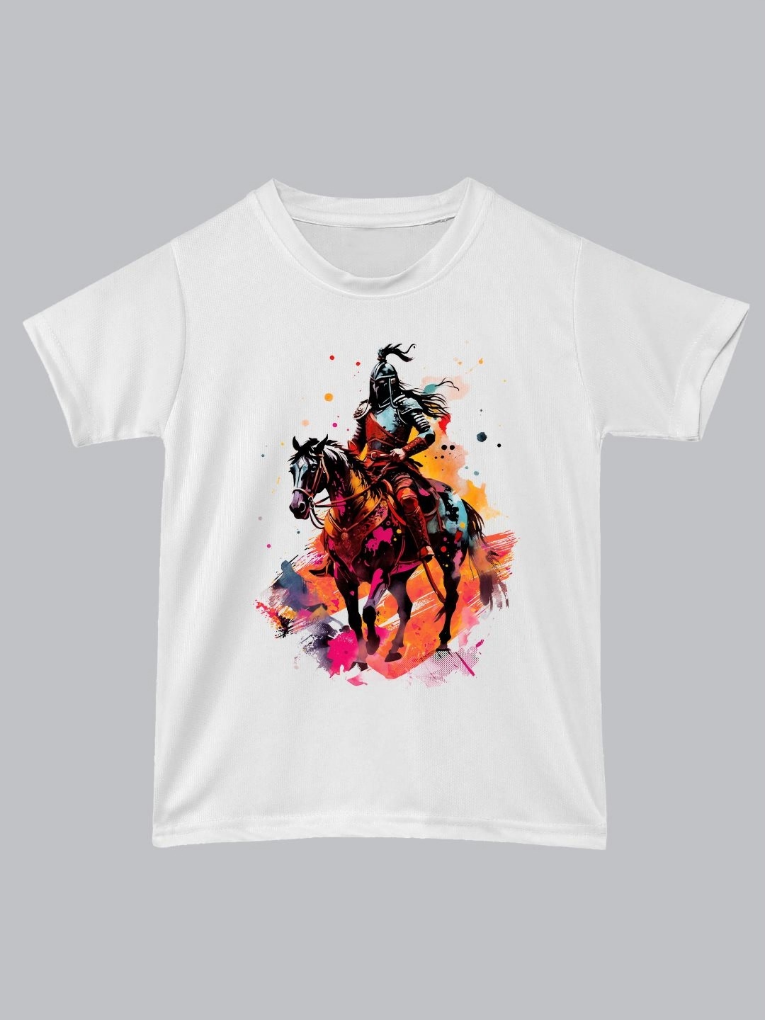 

BAESD Unisex Kids Graphic Printed Round Neck T-Shirt, White