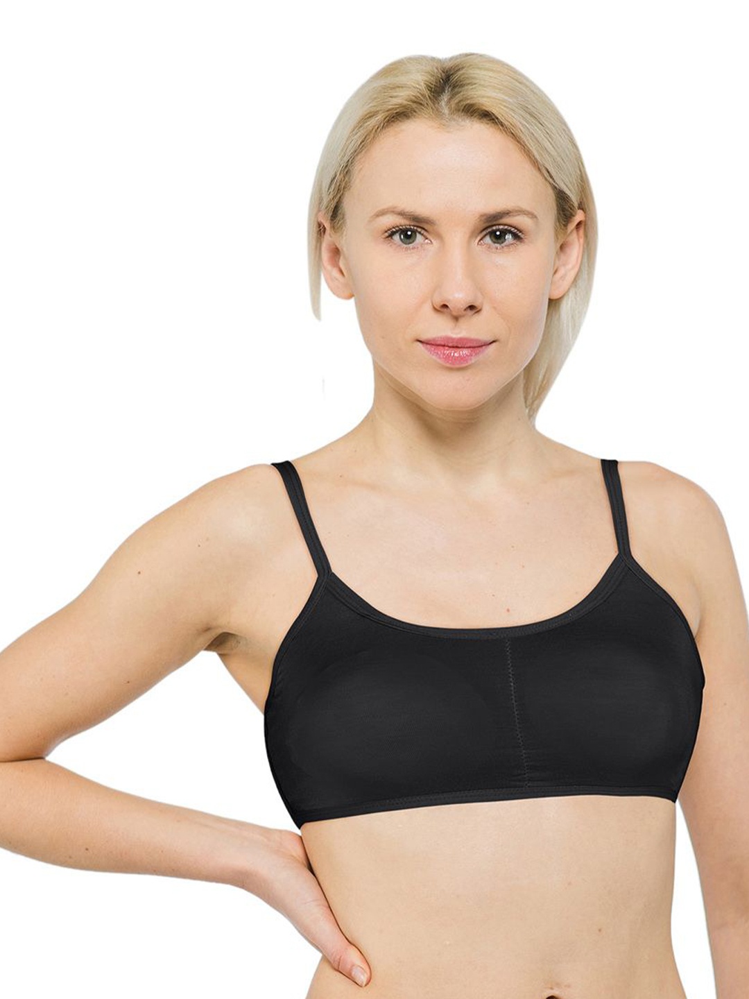 

ComfyStyle Full Coverage Lightly Padded Bra, Black